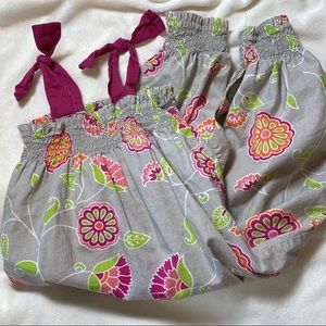 Tea Collection Baby Girl Romper 12-18M